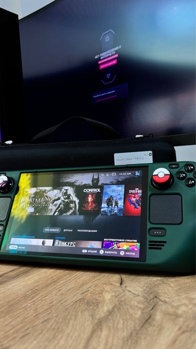 SteamDeck Oled 1Tb 100%, кейс+чехол,Kaspi Red,0.0.12