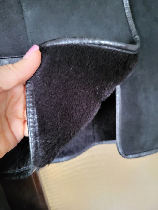 Кожено палто, късо, естествена кожа, размер S/M