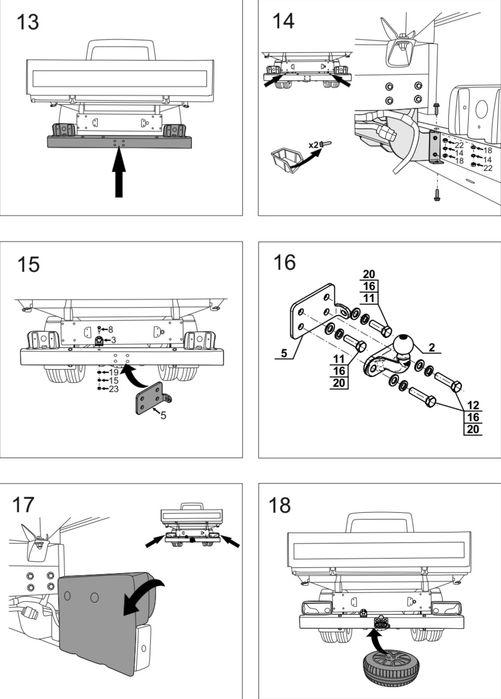 Carlig Remorcare Crafter Cârlige Remorcare MAN TGE  2017 2026 CU LADĂ