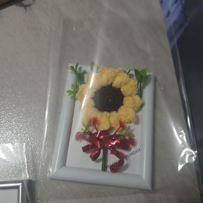 Tablouri cu flori crosetate martisoare