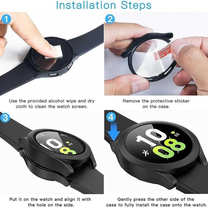 360 протектор кейс Samsung Galaxy Watch 8 7 6 5|4 40 43|44 47