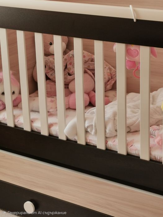 Продавам детско легло с кошара