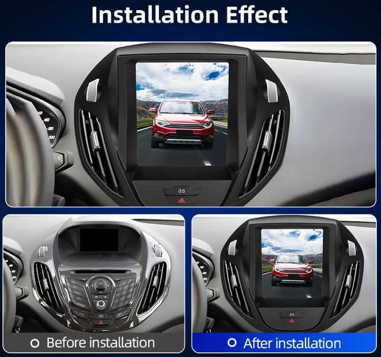 FORD TRANSIT 9.7'' 2014/2018  вертикална андроид навигация, 9648