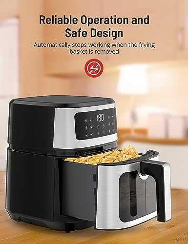 Въздушен фритюрник Symdral 5L здравословно готвене Air Fryer кухня дом