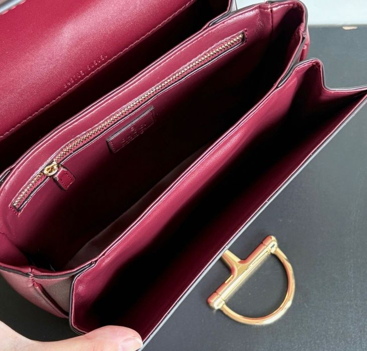 Мини малка червена чанта Gucci