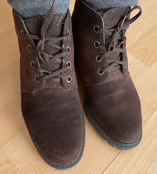 Ghetute maro imblanite piele nat.36