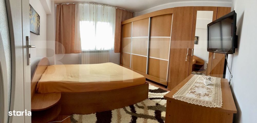 Apartament 2 camere + bucatarie generoasa | 58 mp | Complet mobilat |