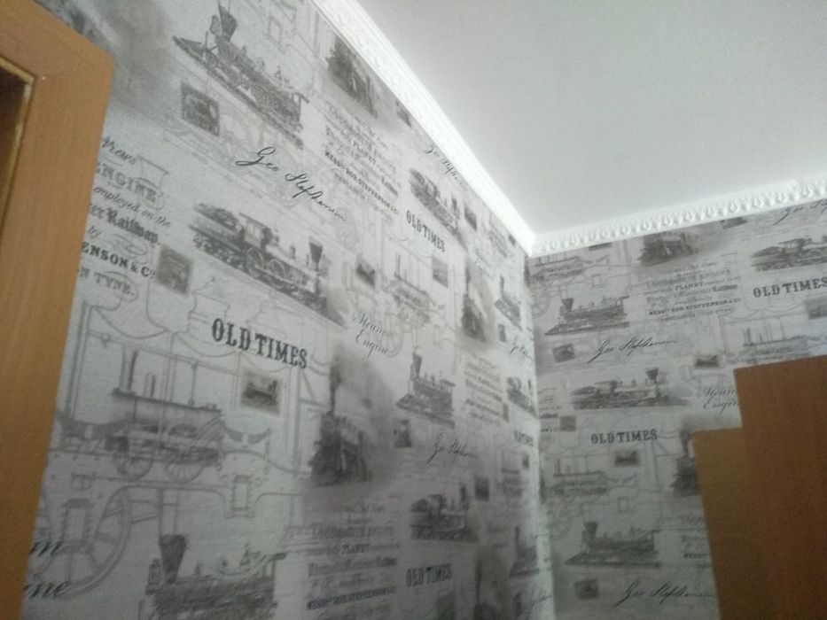 Шпаклевка! Поклейка обоев!