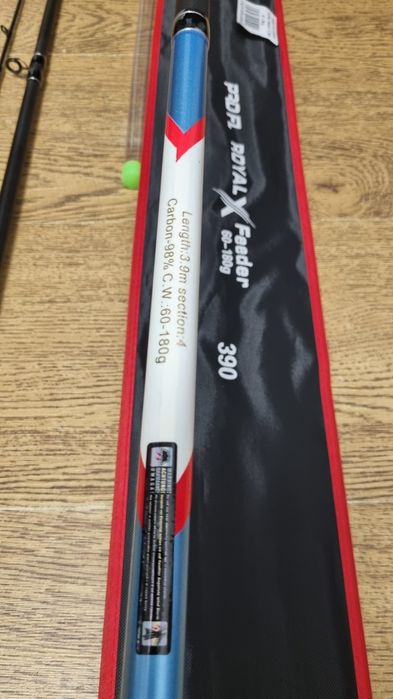 SET 2 FEEDERE PRO FL ROYAL X Feeder 3.90m + 2 Mulinete FL Feeder Wind