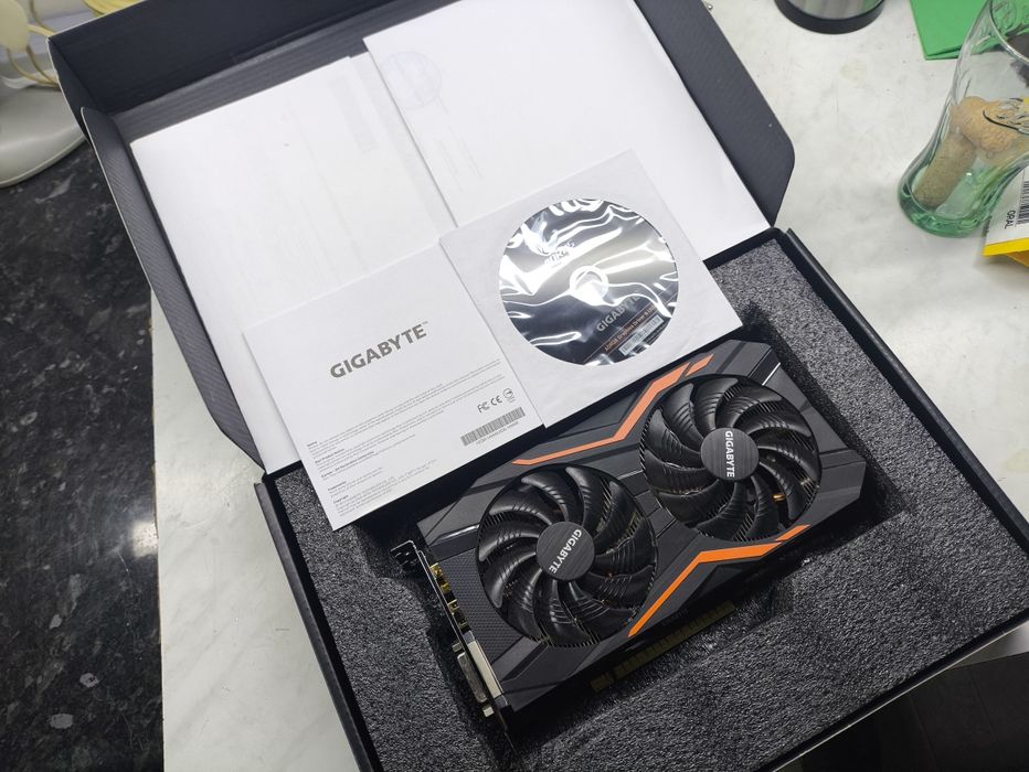 Игровая видеокарта Geforce GTX 1050Ti/Gygabyte G1 Gaming/полный ком-кт