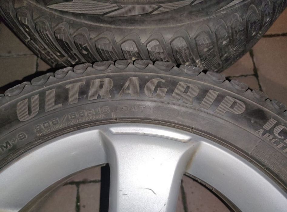 Jante aliaj 16,VAG,Goodyear 7mm,205 55 16