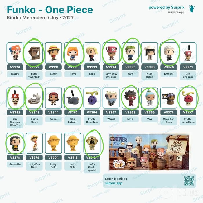 Фигурки One piece