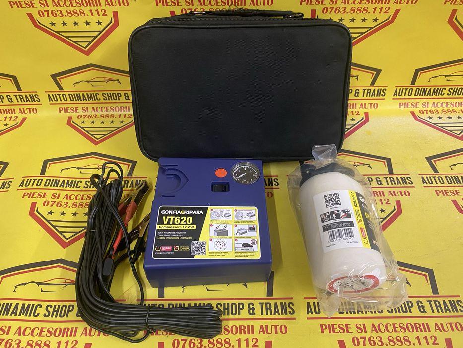 Compresor aer umflat roti autoutilitare Dube masini Kit pana cu clesti