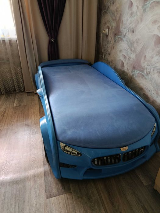 Детская кровать машинка Mebel Kids