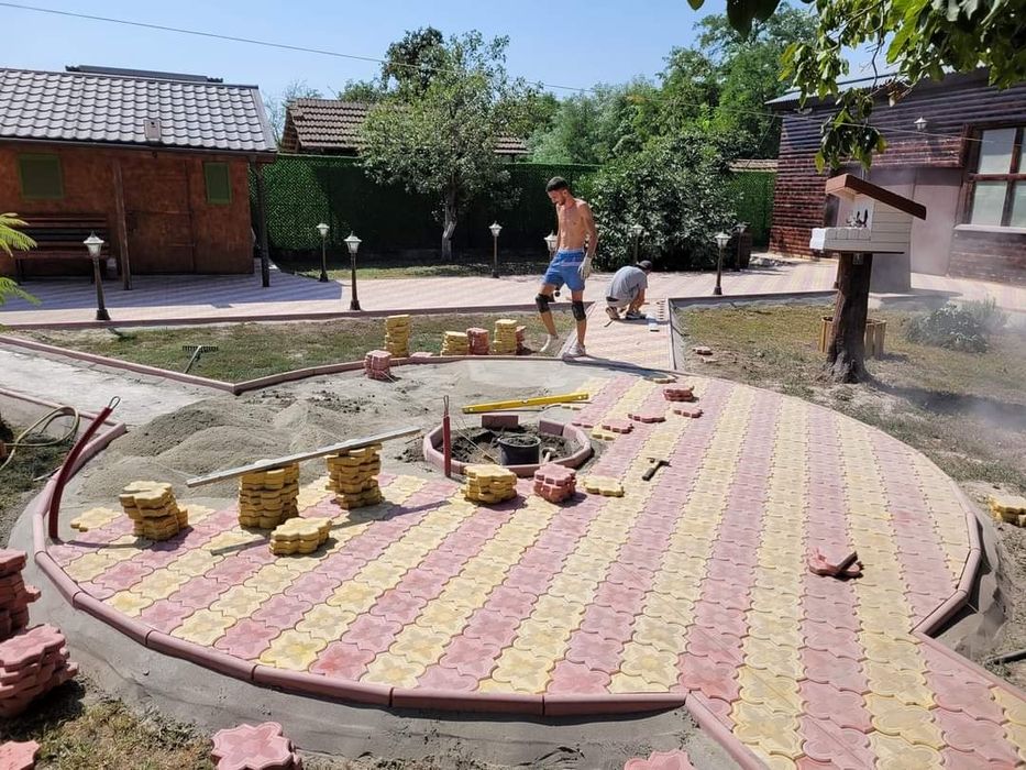 Pavaje Pavele Cod 032 zone rezidențiale Montaj Transport borduri dale