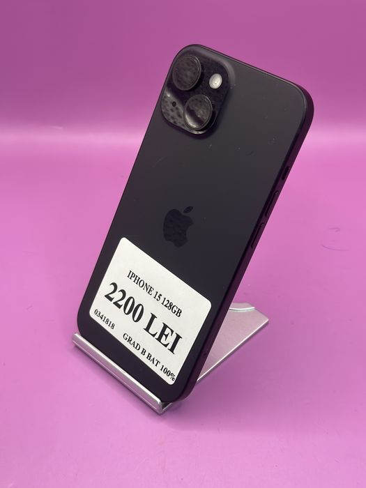 IPHONE 15 128GB 100% •Matei Amanet Crangasi • 03418