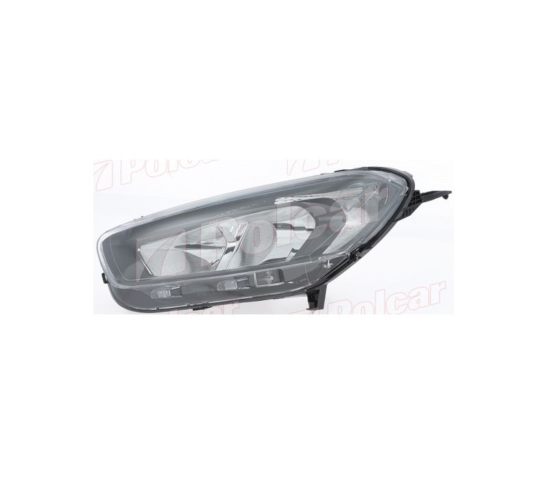 Far Ford Transit/Tourneo Courier, 04.2018-06.2024, montare fata, stanga/dreapta, H15+H7+LED; electric; rama neagra; cu motor; halogen