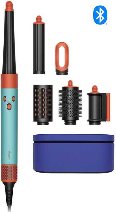 Dyson HS08 Airwrap id™ многофункционална маша, Bluetooth® връзка, 3 настройки на скоростта, 3 настройки на температурата, Ceramic Patina-Topaz