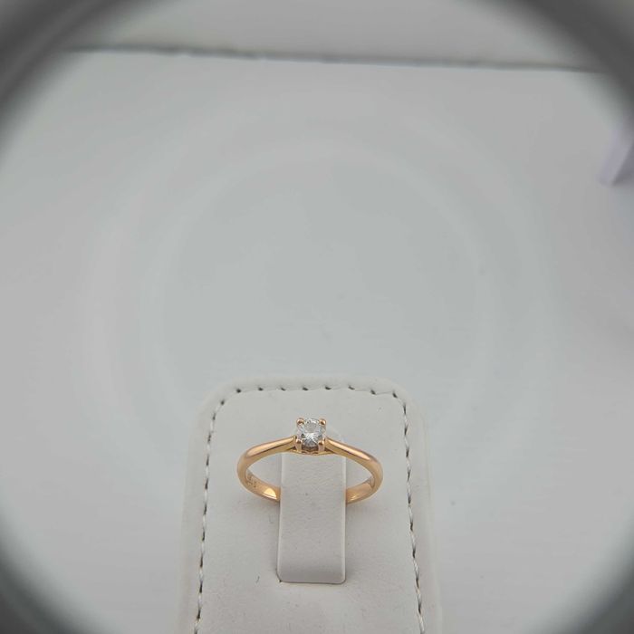 Inel de logodna aur 18k 0,19 kt diamante naturale