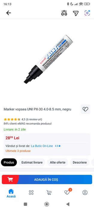 Markere vopsea de diferite culori