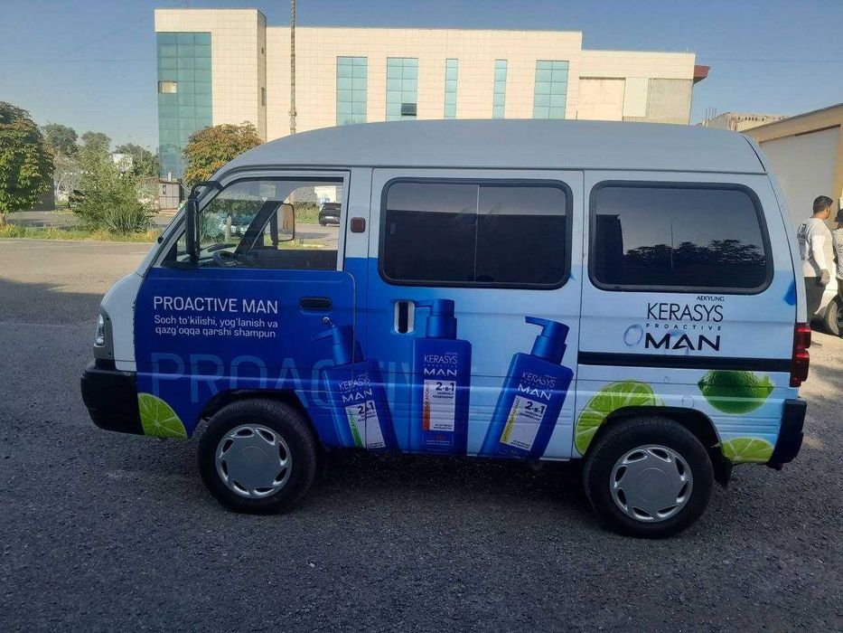 Damazlar kuzovida reklama berish