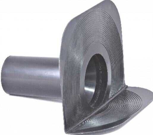 Парапетная воронка с листвоуловителем и отводом VC-PP PVC 100x100x650