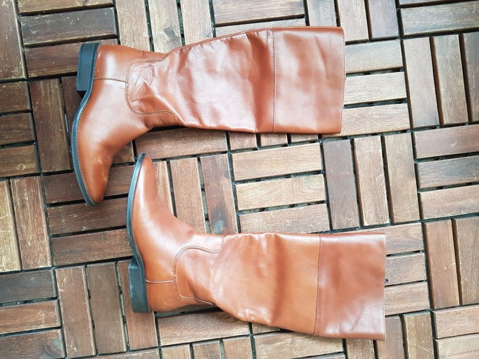 Cizme din piele pana la genunchi marimea 36