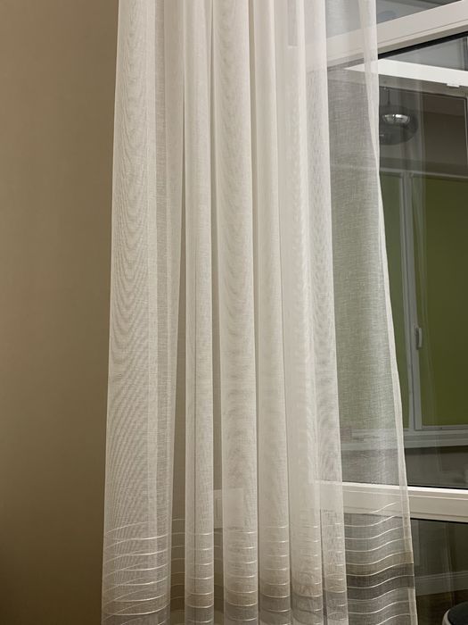 Тюль на кухню классика