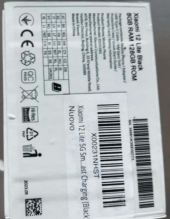 Xiaomi 12 Lite,nou ,8GB RAM 128GB ROM