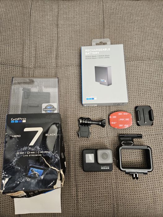 GoPro Hero 7 Black (cu 2 acumulatori)