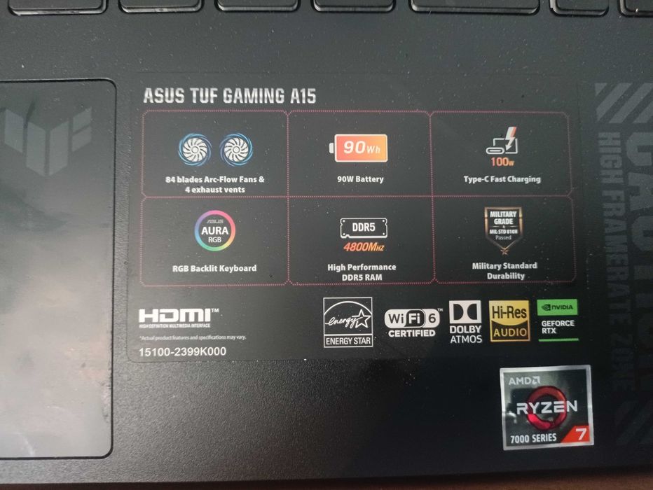Ноутбук Asus tuf gaming