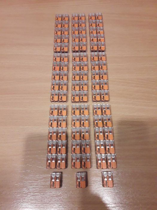 455 (buc.) cleme legatura, conector de imbinare Wago cu 2, 3, 5 poli