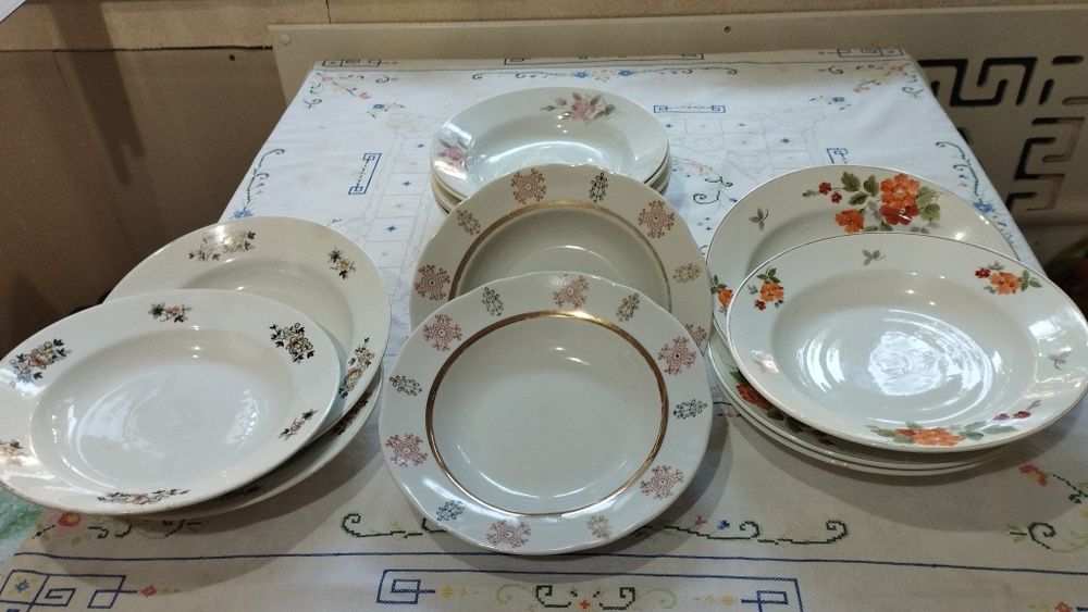 Глубокие, суповые тарелки. Советские. 14шт