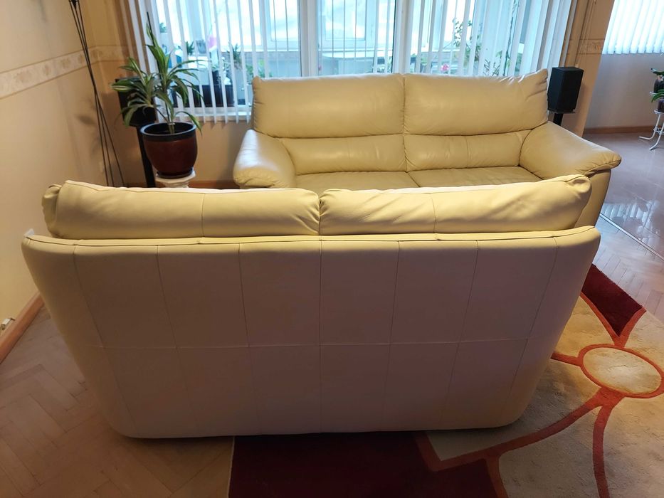 Мека мебел, естествена кожа