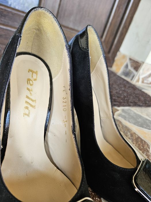 Pantofi stiletto piele naturala nr 35