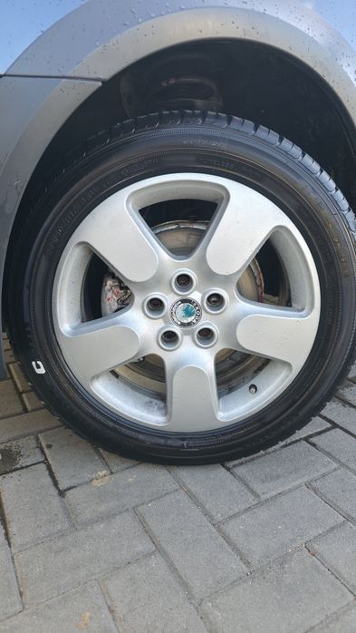 Jante skoda r17 5x112 si cauciuri de vara