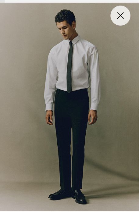 Рубашка H&M . Slim fit . рр М