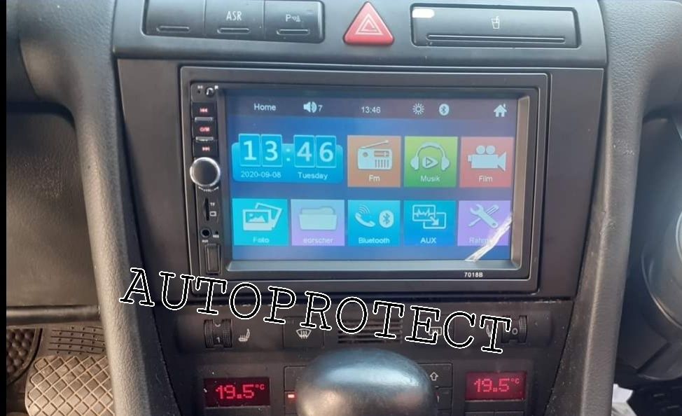 Rama adaptoare Audi A6 C6 (C5) 2DIN sau 1DIN cu buzunar acte MP5 DVD