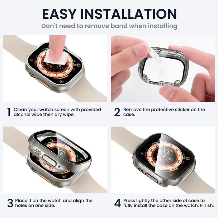 Калъфче с протектор за Apple Watch Ultra 1/2/3 49mm
