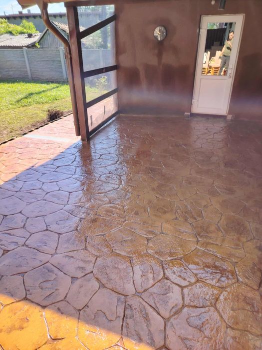 #pavaj din beton amprentat