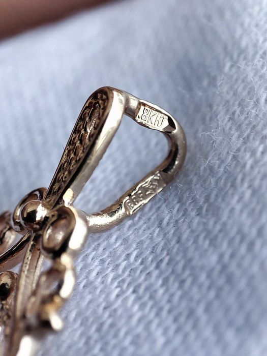 Pandantiv Aur retro 583 14K Rusia Rusesc Traditional Aur Rusesc Unicat