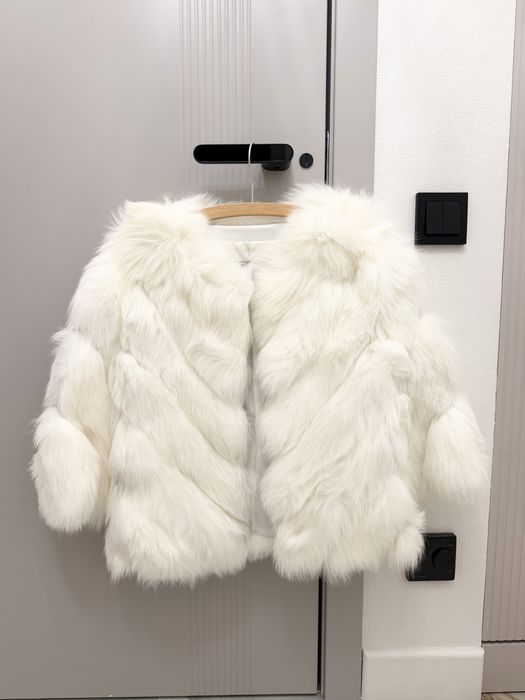 Шуба натуральный песец