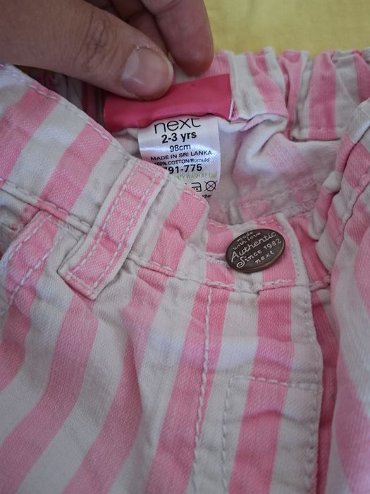 Комплект от къси панталони/дънки с близки, лято, 2-3 години Некст