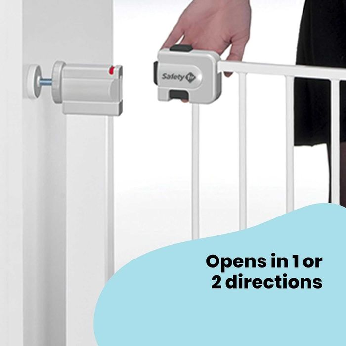 Poarta de siguranta Safety 1st Secure Tech Simply Close ,82-87 cm,alb