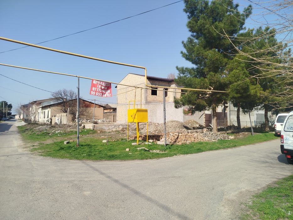 Продам участок и дом коробка Ташкент сиргили янги хаеот хушнит 2.8 сот