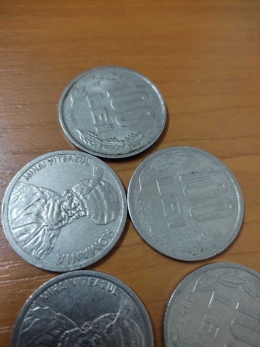 Monede 100 lei cu Mihai Viteazul