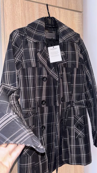 Trench coat jacheta pardesiu Burberry negru NOU