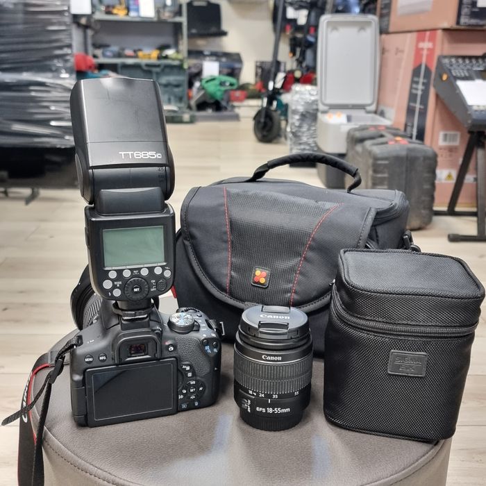 Amanet F28: Aparat foto DSLR Canon EOS 750D + Sigma 17-50mm Blitz