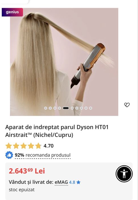 Placa de par dyson
