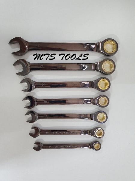 Set chei combinate cu clichet 8-19 mm 7 piese